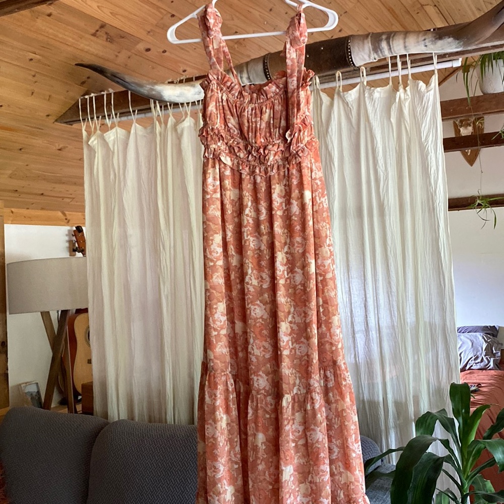 ASTR The Label floral pink maxi dress